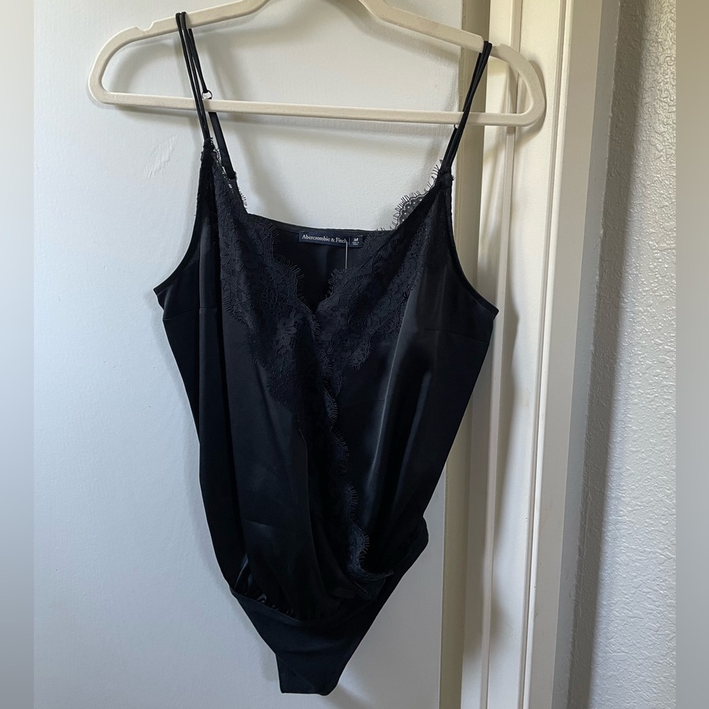 Abercrombie & Fitch Black Lace Detail bodysuit